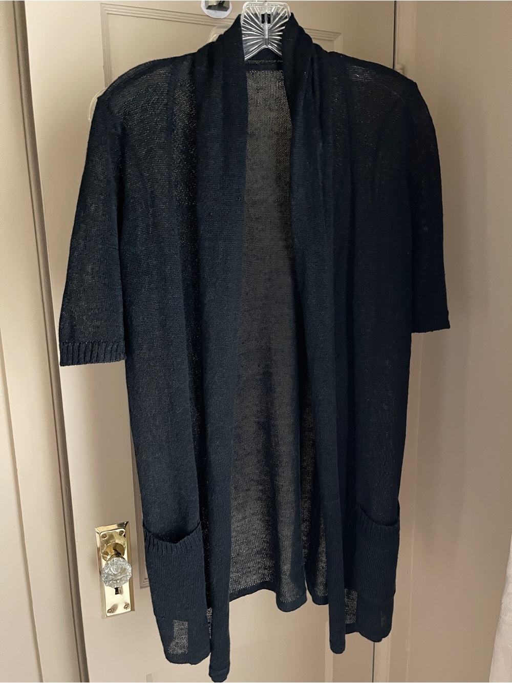 55% linen black topper.